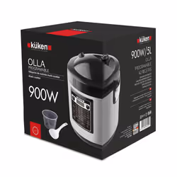 Küken 35555 appareil multi-cuissons 5 L 900 W Noir, Chrome, Argent