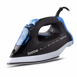 Küken 36089, Fer à repasse à sec, Semelle en acier inoxydable, 1,9 m, 140 g/min, Noir, 30 g/min
