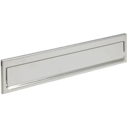 Arregui - C611 Entrée de boîte aux lettres en acier inoxydable pour porte, mur et portail, Bouche d'entrée boite aux lettres extérieure de 32,5 x 3cm