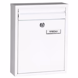 Arregui V-1321, Boîte aux lettres encastrable, Acier, Blanc, Clé, 1 pièce(s), 250 mm
