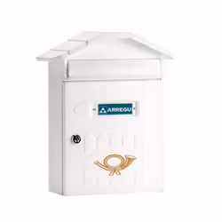 Arregui E-5001, Boîte aux lettres encastrable, Blanc, Clé, 1 pièce(s), Devant, Devant