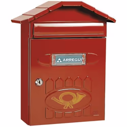 Arregui E-5002, Boîte aux lettres encastrable, Rouge, Clé, 1 pièce(s), Devant, Devant
