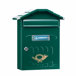 Arregui E-5003, Boîte aux lettres encastrable, Vert, Clé, 1 pièce(s), Devant, Devant