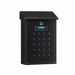Arregui E-5604, Boîte aux lettres encastrable, Acier inoxydable, Noir, Clé, 1 pièce(s), 270 mm
