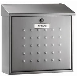 Arregui - Premium Maxi E5617 Boîte aux lettres individuelle acier Inoxydable, Taille l (magazine, enveloppe C4), Grande capacité, Boîte aux Lettres