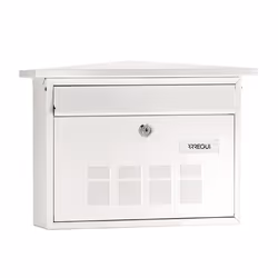 Arregui E-5701, Boîte aux lettres encastrable, Acier, Blanc, Clé, 1 pièce(s), 410 mm