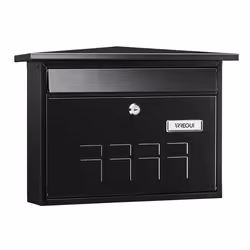 Arregui E-5704, Boîte aux lettres encastrable, Acier, Noir, Clé, 1 pièce(s), 410 mm