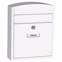 Arregui E-5731, Boîte aux lettres encastrable, Acier, Blanc, Clé, 1 pièce(s), 240 mm