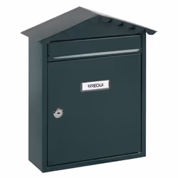 Arregui E-5743, Boîte aux lettres encastrable, Acier, Vert, Clé, 1 pièce(s), 300 mm