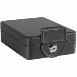 Caisse à monnaie, boitier de sécurité Arregui modèle Private C9327 , avec structure pour fixer le coffre sous une table, un c ...