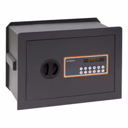 - FOND EXTENSIBLE ET HAUTE SECURITÉ : Coffre-fort à emmurer haute sécurité avec ouverture à code électronique et fond extensi ...