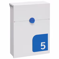 Boîte aux lettres individuelle extérieure de petit taille en acier. Avec numéro de logement personnalisable: c'est fournie av ...