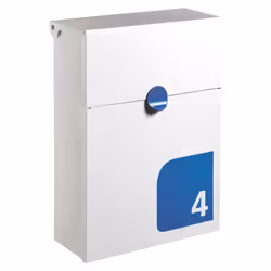 Boîte aux lettres individuelle extérieure avec numéro de logement personnalisable. C'est fournie avec un vinyle et deux bande ...