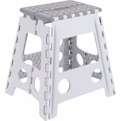 Arregui TB-039-GB Tabouret Pliant Multiusage Marchepied 39 cm de hauteur blanc