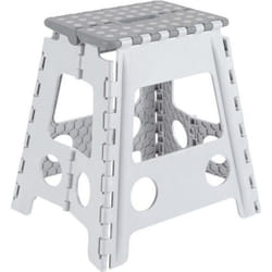 Arregui TB-039-GB Tabouret Pliant Multiusage Marchepied 39 cm de hauteur blanc