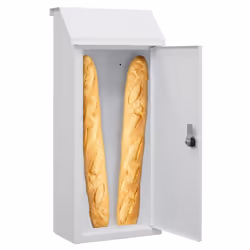 Boîte aux lettres individuelle extérieure pour recevoir des livraisons de pain à domicile. De grande capacité, sa hauteur per ...