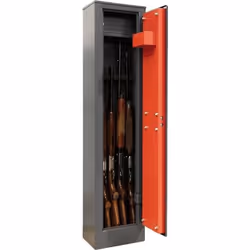 Armoire à 5 Fusils en Acier avec Coffre Intérieur ARREGUI Braco ARM050  Coffre-fort pour Armes à Feu