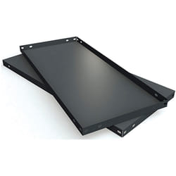 Simonrack - Plateau métallique gris foncé 600x600mm, fabriqué à partir de bobines d'acier.