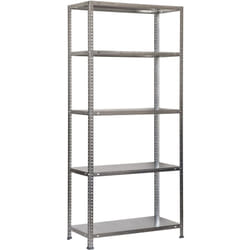 Simon classic étagère en métal avec vis avec 5 étagères (200x100x50cm) galvanisée