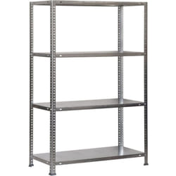 SIMON CLASSIC étagère en métal avec vis avec 4 étagères (150x90x30cm) GALVANISÉE