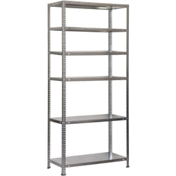 SIMON CLASSIC étagère en métal avec vis de 6 étagères (200x90x30cm) GALVANISÉE