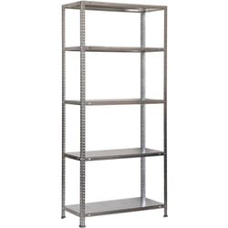 Tagère Rangement, 1800x900x500 mm, 5 Niveaux, 100 kg Capacité de Charge et Point de Flexion, Métal , Étagère Garage, Galvanisé - Comfort - Simonrack