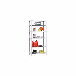 Étagère métallique - KIT COMFORT PLUS - 6 niveaux - 2000 x 1000 x 300 mm - Blanc - 100 kg par plateau