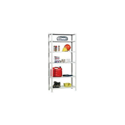 Étagère métallique - KIT COMFORT PLUS - 6 niveaux - 2000 x 1000 x 300 mm - Blanc - 100 kg par plateau