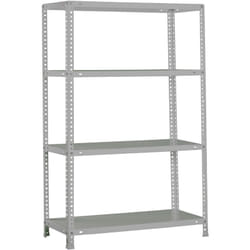 SIMON CLASSIC Étagère 4 étagères en métal avec vis (150x80x30cm) GRIS