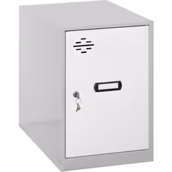Casier métallique démonté de couleur gris/blanc Avec des dimensions en mm de 450x300x500. Il est livré démonté et comprend de ...