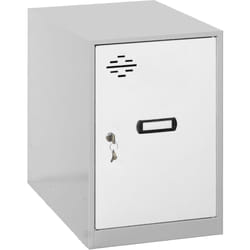 SIMONLOCKER casiers en métal (47.5x30x50cm) GRIS & BLANC