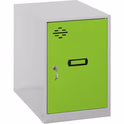 Casier métallique démonté de couleur gris/vert Avec des dimensions en mm de 450x300x500. Il est livré démonté et comprend des ...