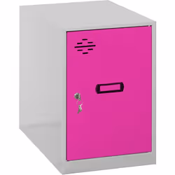 Casier métallique démonté de couleur gris/rose Avec des dimensions en mm de 900x300x500. Il est livré démonté et comprend des ...