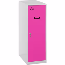Casier métallique démonté de couleur gris/rose Avec des dimensions en mm de 900x300x500. Il est livré démonté et comprend des ...
