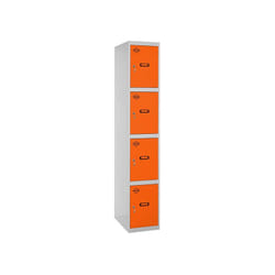 Simonlocker casier en métal (180x40x50cm) gris et orange
