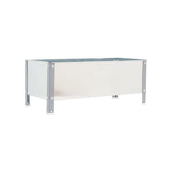 Jardinière Simon Rack SIMONGARDEN URBAN 410x900x400mm 100l gris galva avec vis de montage