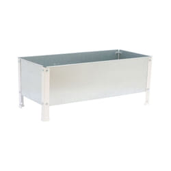 Simonrack - Jardinière Simon Rack simongarden urban 410x900x400mm 100l blanc galva avec vis de montage