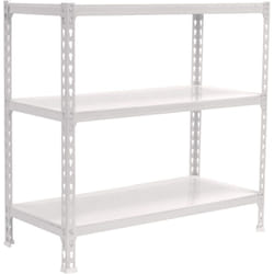 Tagère Rangement, 900x1200x400 mm, 3 Niveaux, 200 kg Capacité de Charge et Point de Flexion, Métal , Étagère Garage, Blanc - Simonclick - Simonrack