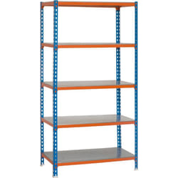 Simonrack - tagère Rangement, 2000x1200x400 mm, 5 Niveaux, 200 kg Capacité de Charge et Point de Flexion, Métal , Étagère Garage,