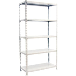 Simonrack - Etagère légère métallique sans vis simonclick megaplus 5/400 blanc/blanc - 2000x1200x400 200Kg