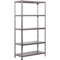Simonrack - tagère Rangement, 2000x1200x400 mm, 5 Niveaux, 200 kg Capacité de Charge et Point de Flexion, Métal , Étagère Garage, Galvanisé