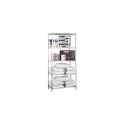 Étagère métallique 5 niveaux - SIMON RACK - KIT MADERCLICK MEGAPLUS - Galvanisé - Bois