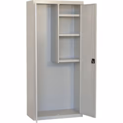 Armoire à balais en métal Livrée démontée Dimensions de l’armoire (hauteur x largeur x profondeur) : 1800x600x400 mm Couleur ...