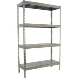 Tagère Industrielle, 2000x2100x450 mm, 4 Niveaux, 500 kg Capacité de Charge et Point de Flexion, Métal, Étagère Charge Lourde, Galvanisé - Simonforte