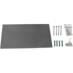Simonrack - Panneau Mural Perforé Porte Outils, Jeu de 17 crochets, 600x1200x35 mm, Gris - Simonwork