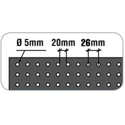 SIMONWORK Panneau perforé pour outils (60x150x3.5cm) GRIS