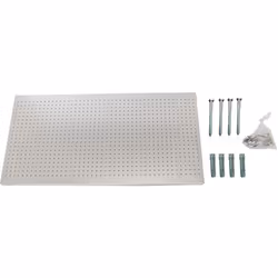 Panneau perforé bleu pour le rangement des outils Avec des dimensions en mm de 600x1500x35 mm. Facilement insérable sur les é ...