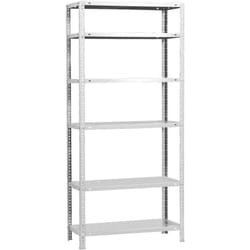 Tagère Rangement, 2000x800x500 mm, 6 Niveaux, 100 kg Capacité de Charge et Point de Flexion, Métal , Étagère Garage, Blanc - Comfort - Simonrack