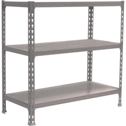 Simonrack - tagère Rangement, 900x1100x400 mm, 3 Niveaux, 200 kg Capacité de Charge et Point de Flexion, Métal , Étagère Garage, Gris - Simonclick