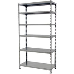 Tagère Rangement, 2500x1100x500 mm, 6 Niveaux, 200 kg Capacité de Charge et Point de Flexion, Métal , Étagère Garage, Gris - Simonclick - Simonrack